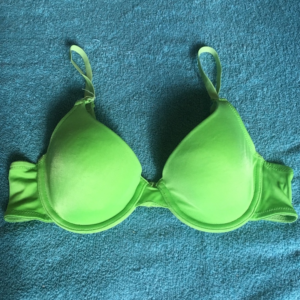 Lime Green Multi-Way Bra, 34A